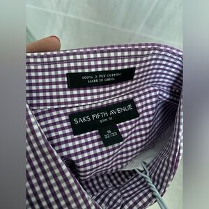 Men’s dress shirt Saks fifth avenue